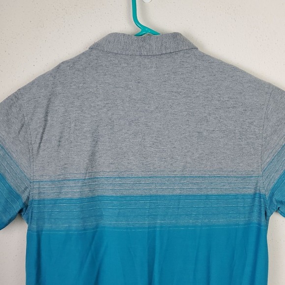 LinkSoul Polo Shirt Mens L Gray Blue Cotton Short Sleeve Telluride Golf Course - Picture 4 of 10